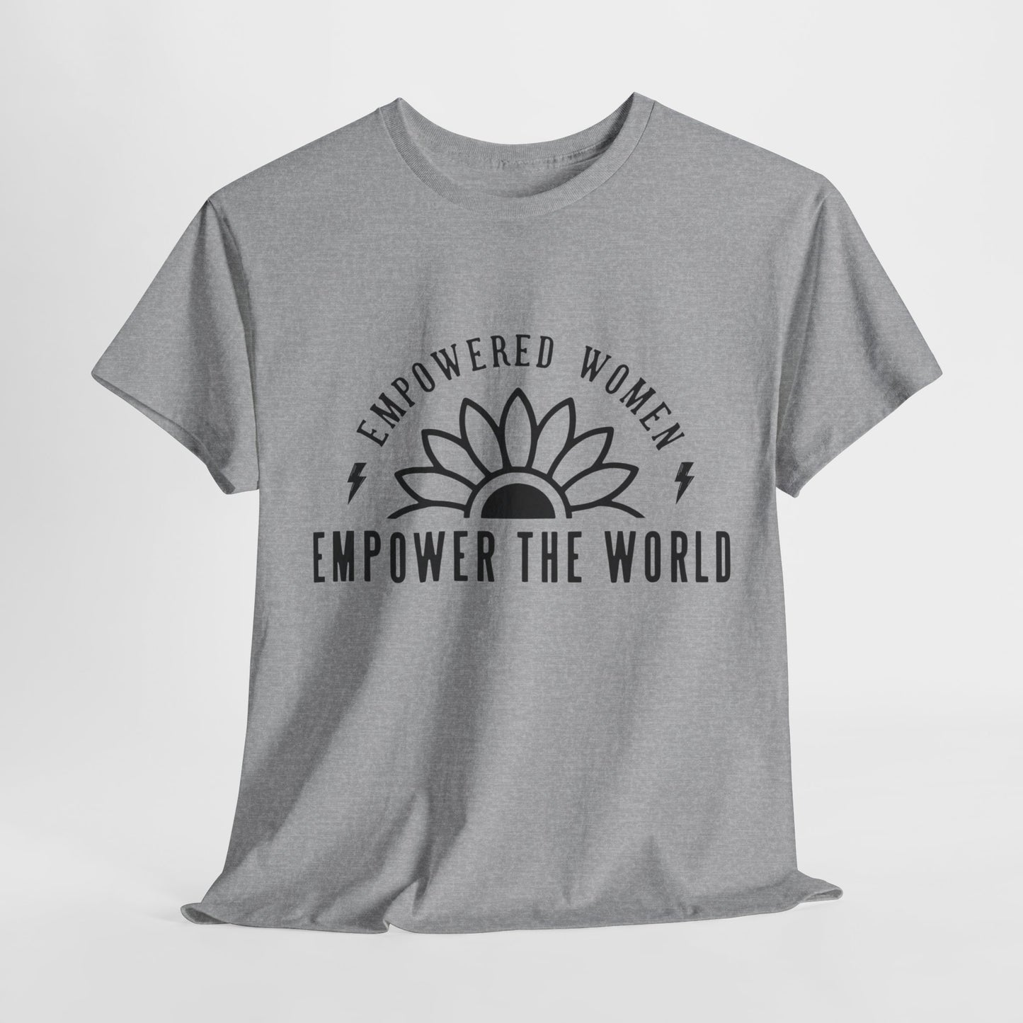 Empowered Women Printed T Shirt with Hearts