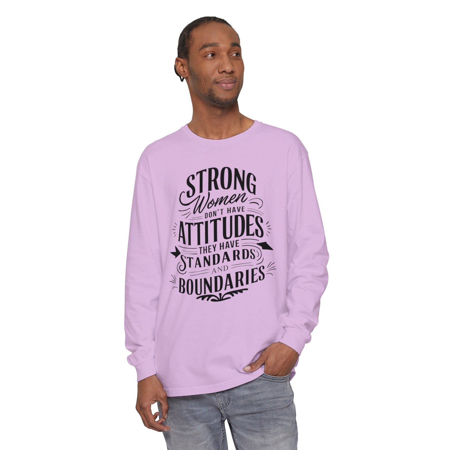 Strong Women Women Garment-dyed Long Sleeve T-Shirt