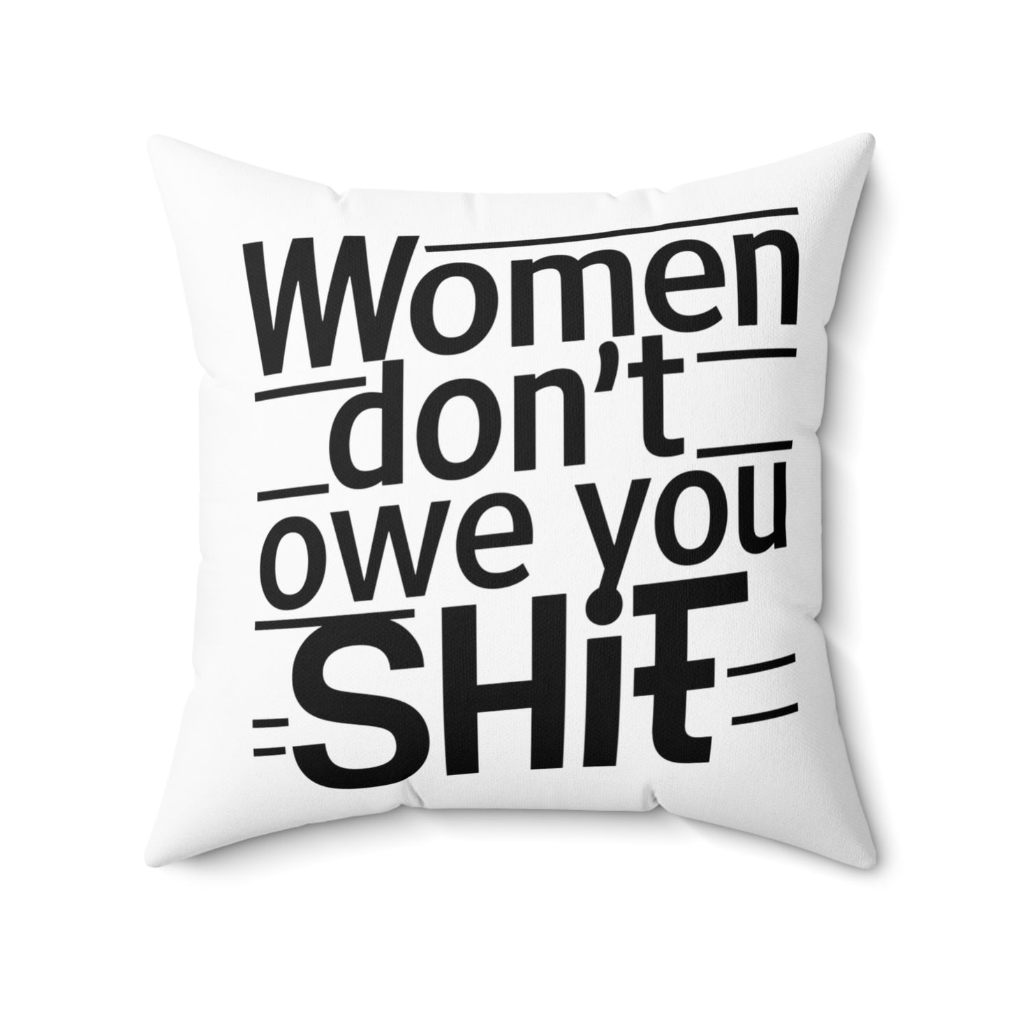 Women Spun Polyester Square Pillow