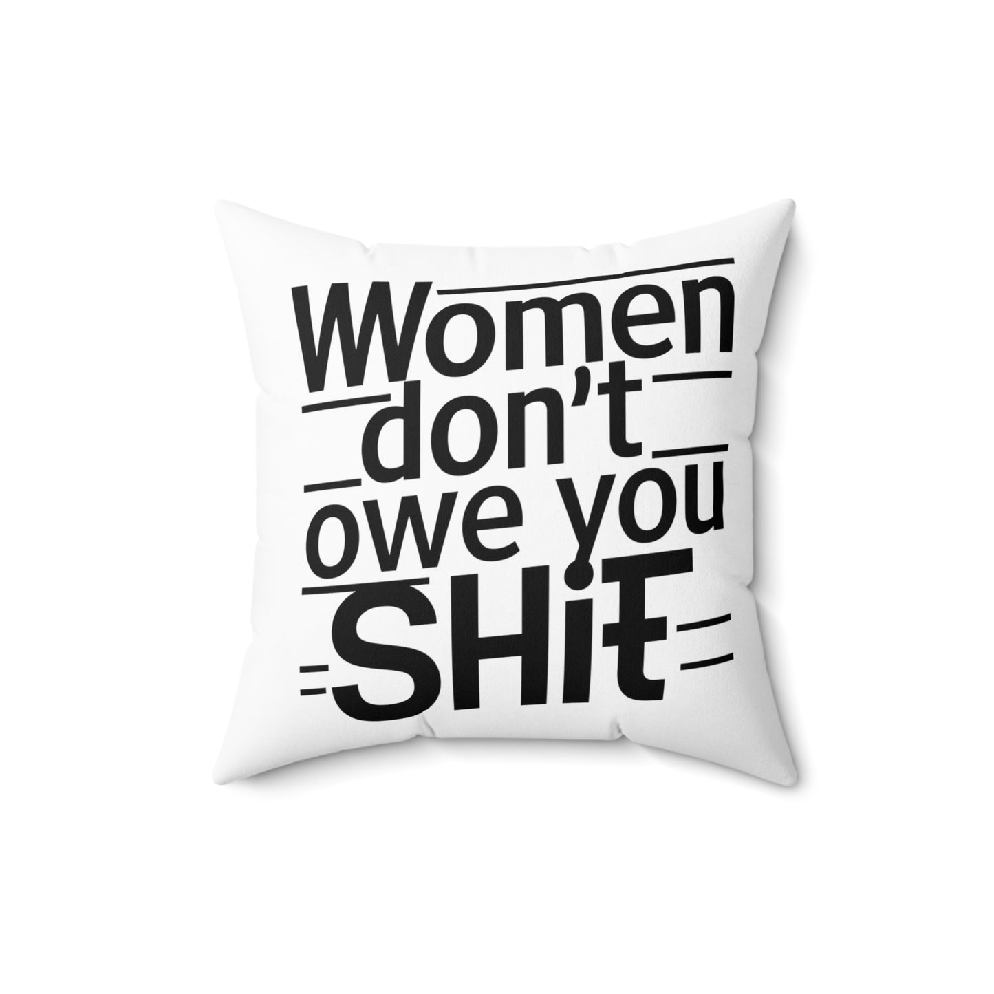 Women Spun Polyester Square Pillow