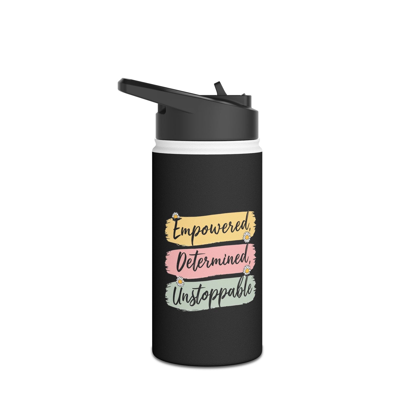 Empowered  Stainless Steel Water Bottle, Standard Lid