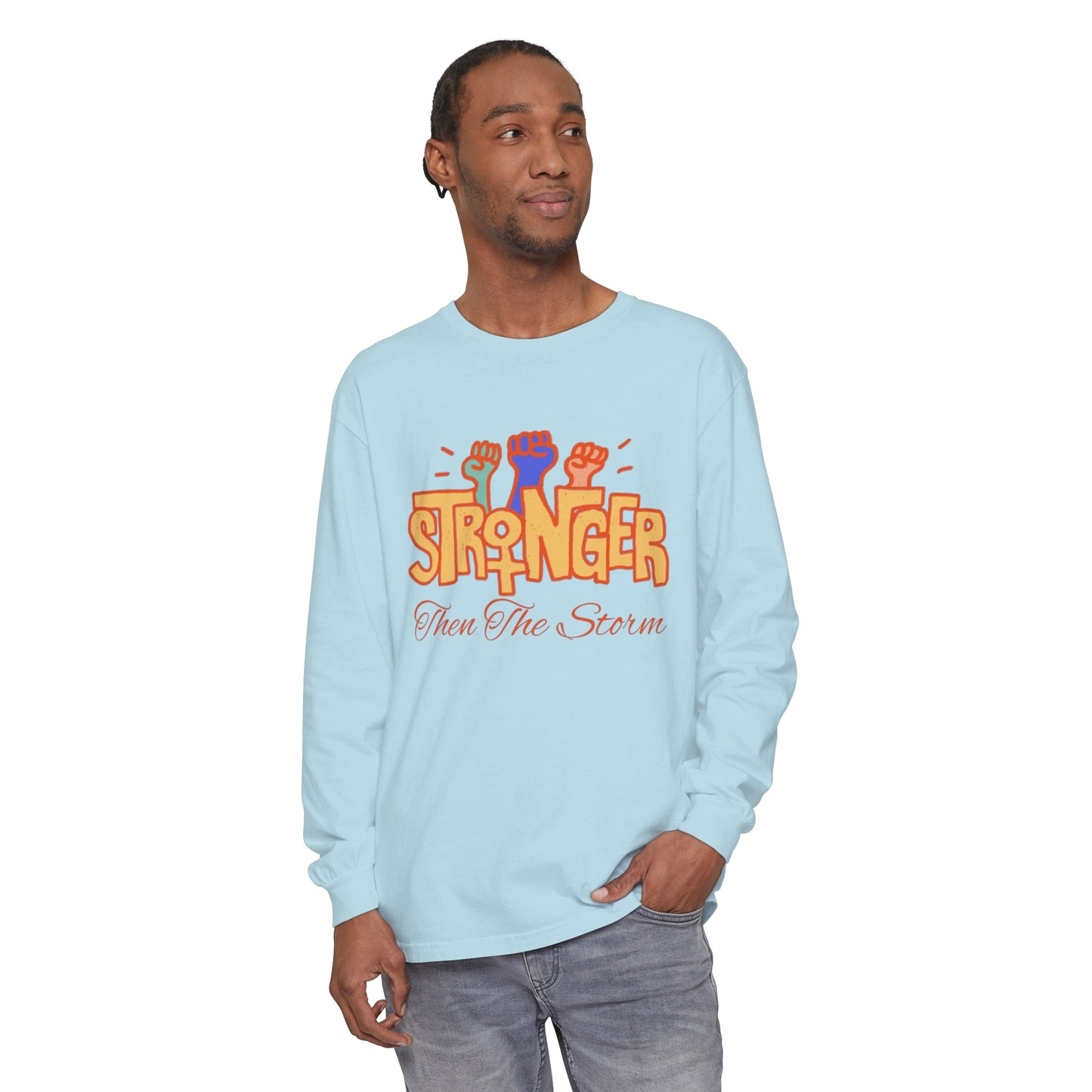stronger than the Women Garment-dyed Long Sleeve T-Shirt