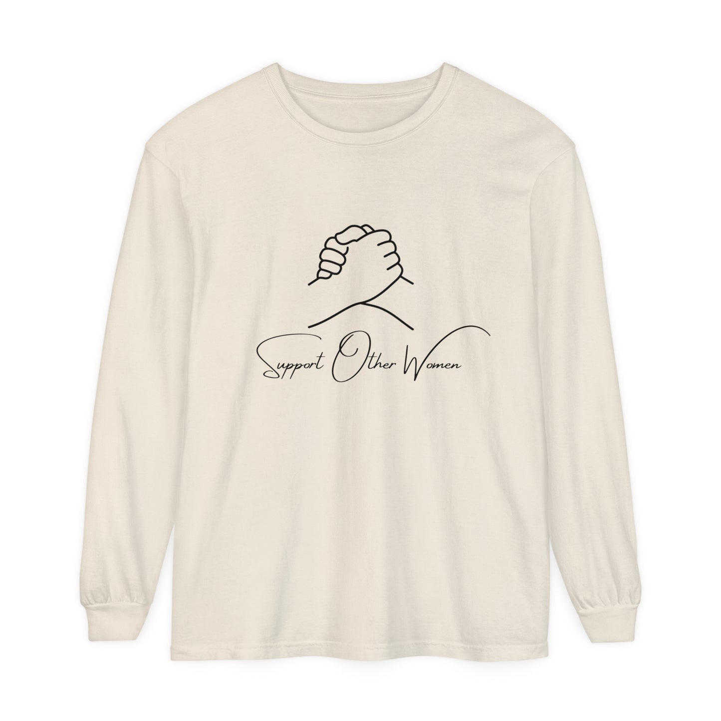 Support Other women Women Garment-dyed Long Sleeve T-Shirt