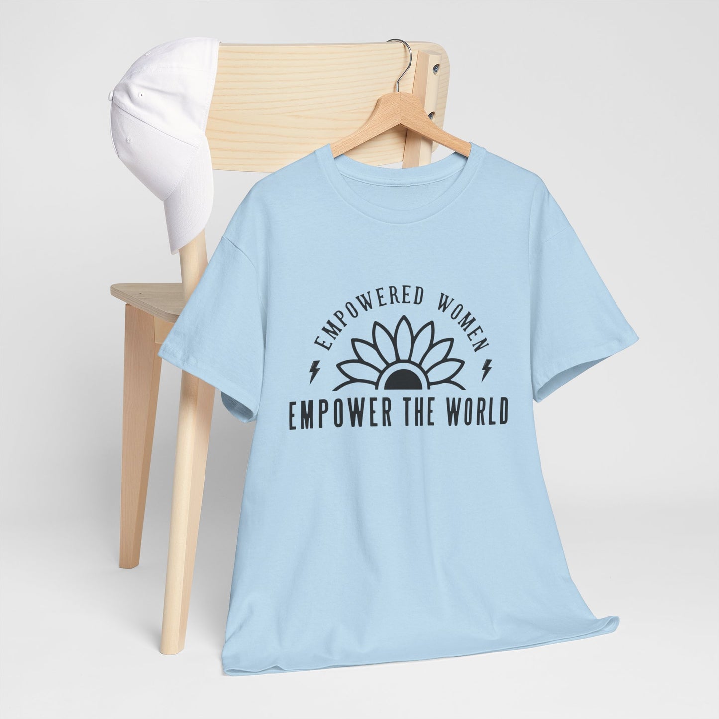 Empowered Women Printed T Shirt with Hearts