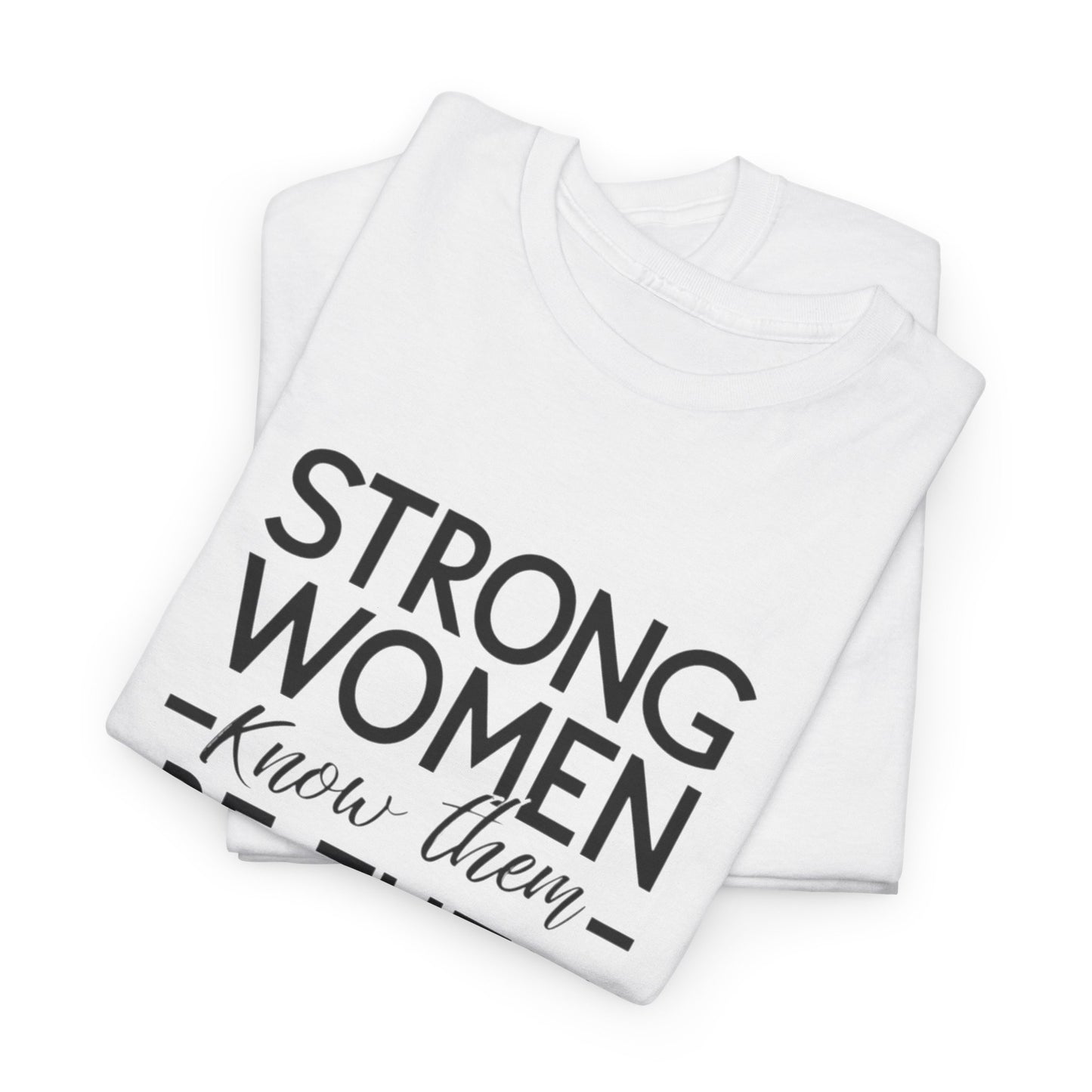 Strong Women Printed T Shirt with Hearts