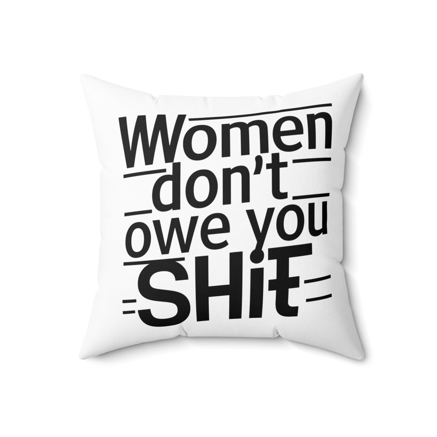 Women Spun Polyester Square Pillow