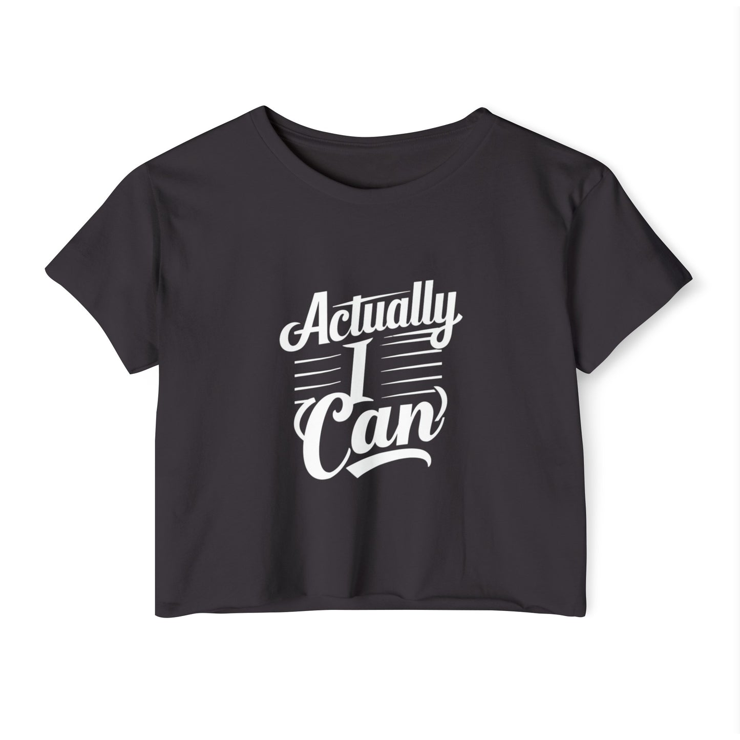 Actually I Can Women's Festival Crop Top