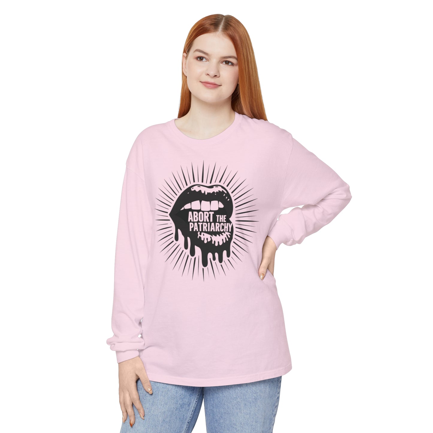 Abort The Women Garment-dyed Long Sleeve T-Shirt