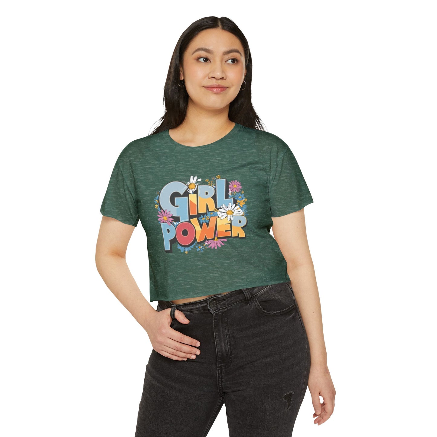 Girl Power Women's Festival Crop Top