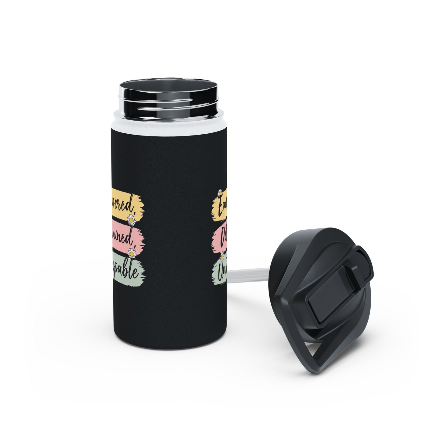Empowered  Stainless Steel Water Bottle, Standard Lid