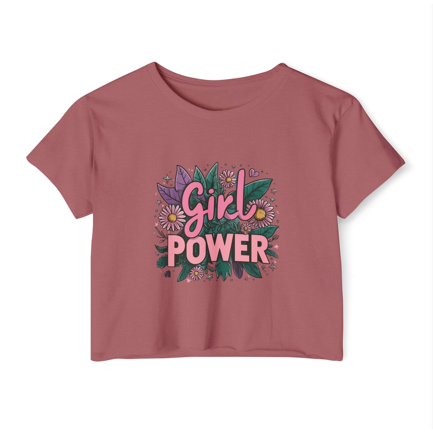 Girl Power Women's Festival Crop Top