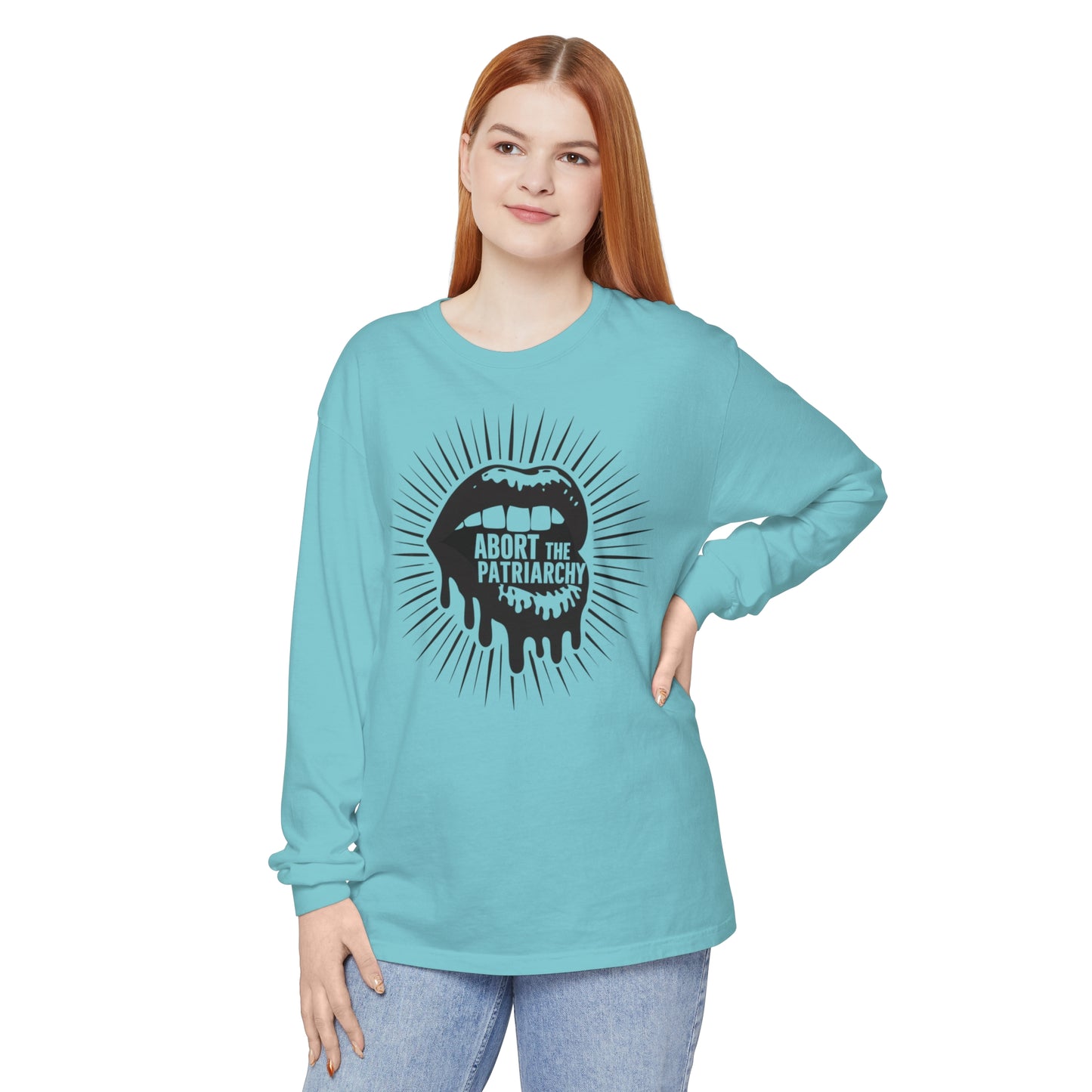 Abort The Women Garment-dyed Long Sleeve T-Shirt
