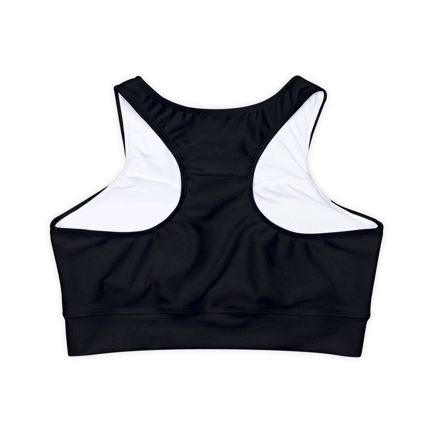 Actually I Can Women Fully Lined, Padded Sports Bra (AOP)