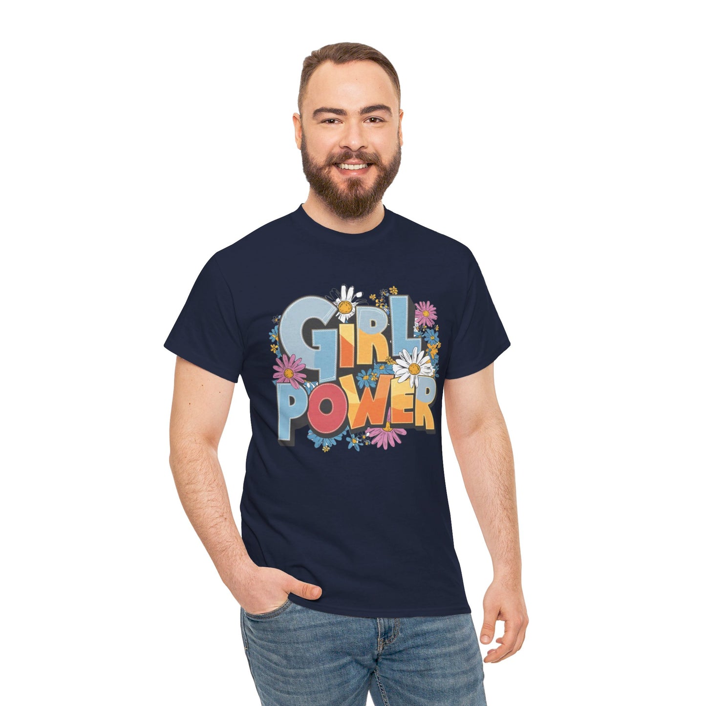 Girl Power Women Heavy Cotton Tee