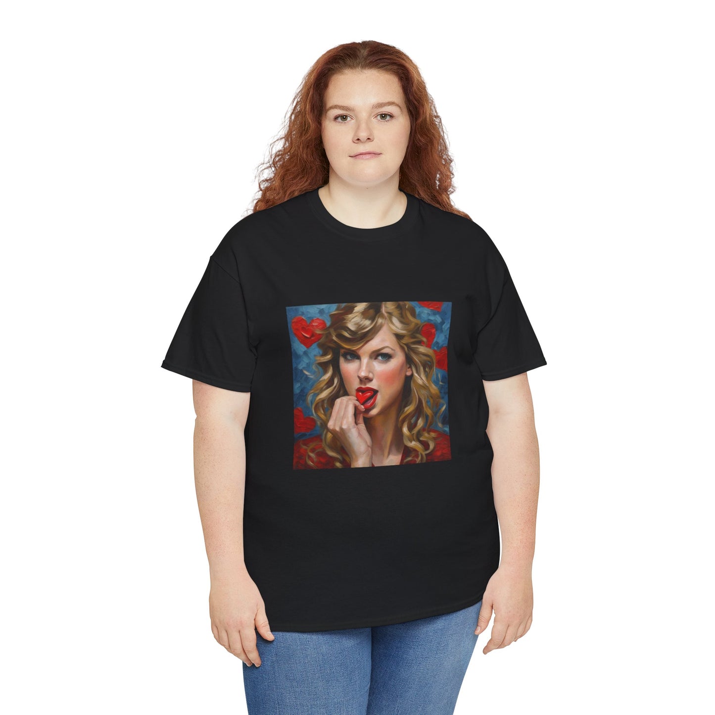 Taylor Swift T Shirt with Hearts