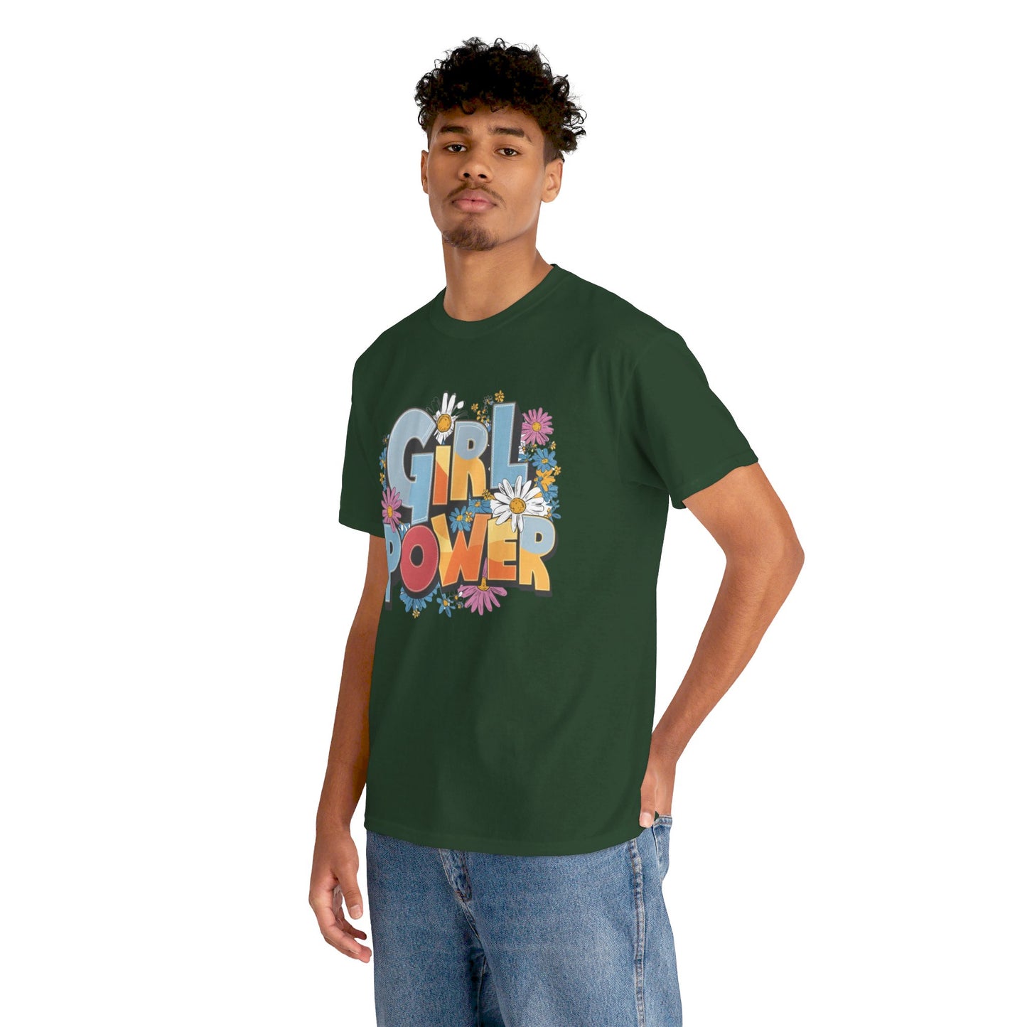Girl Power Women Heavy Cotton Tee