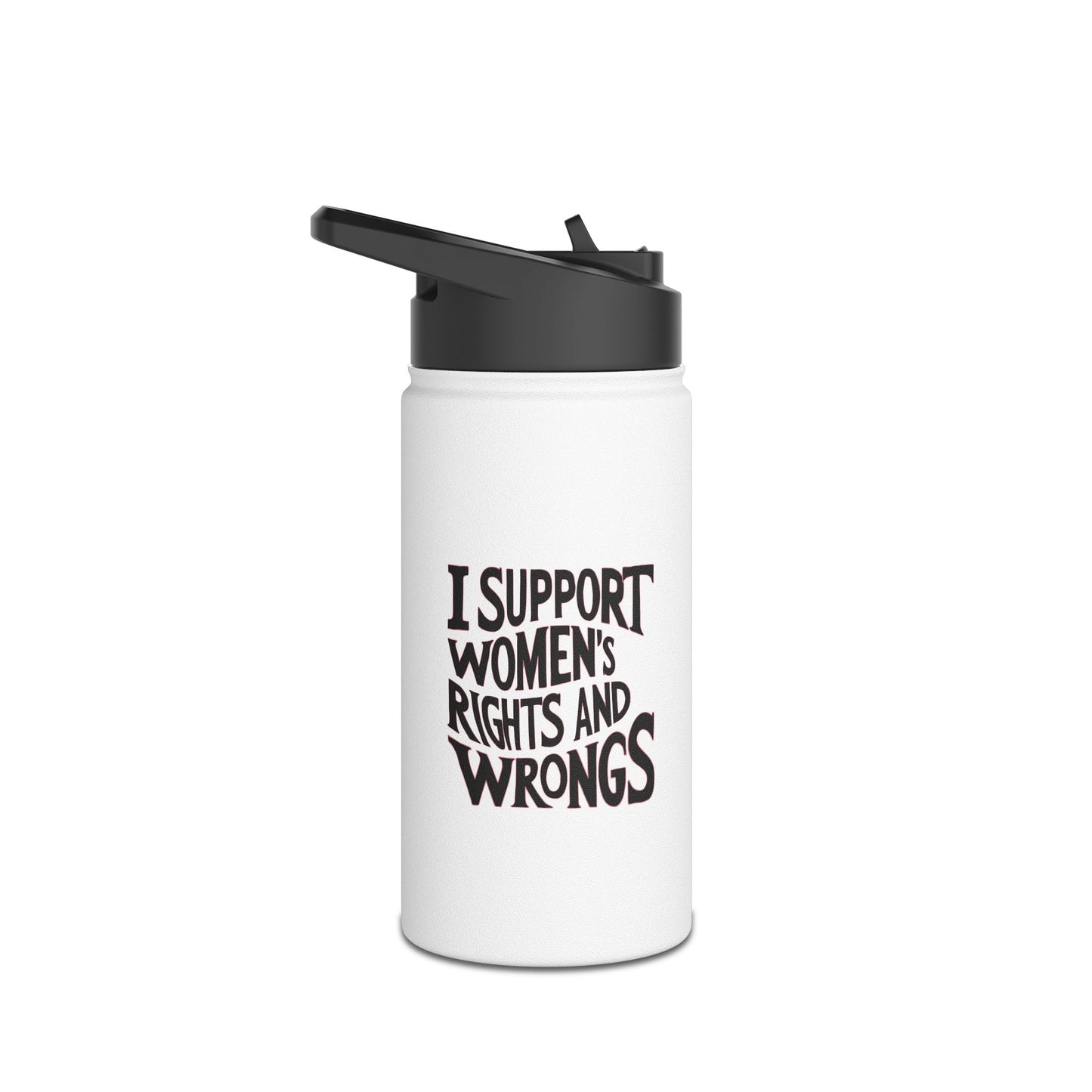 I Support  Stainless Steel Water Bottle, Standard Lid