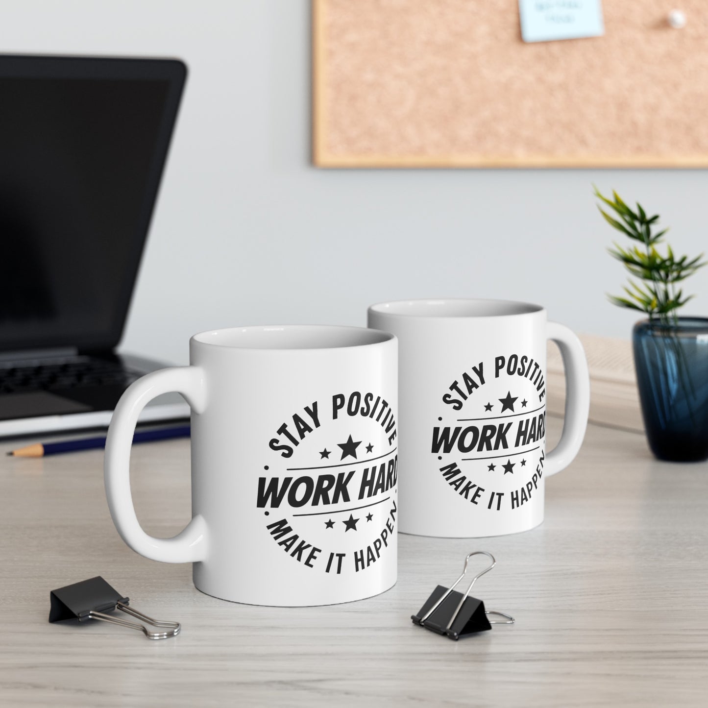Stay Positive Ceramic Mug, (11oz, 15oz)