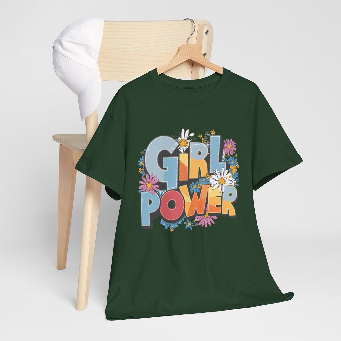 Girl Power Women Heavy Cotton Tee