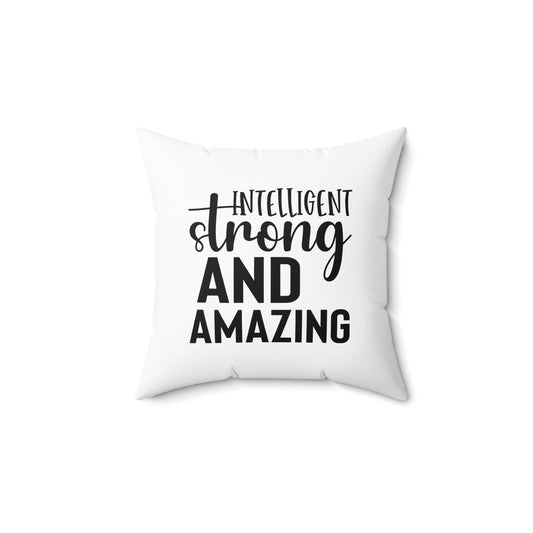 Intelligent  Spun Polyester Square Pillow
