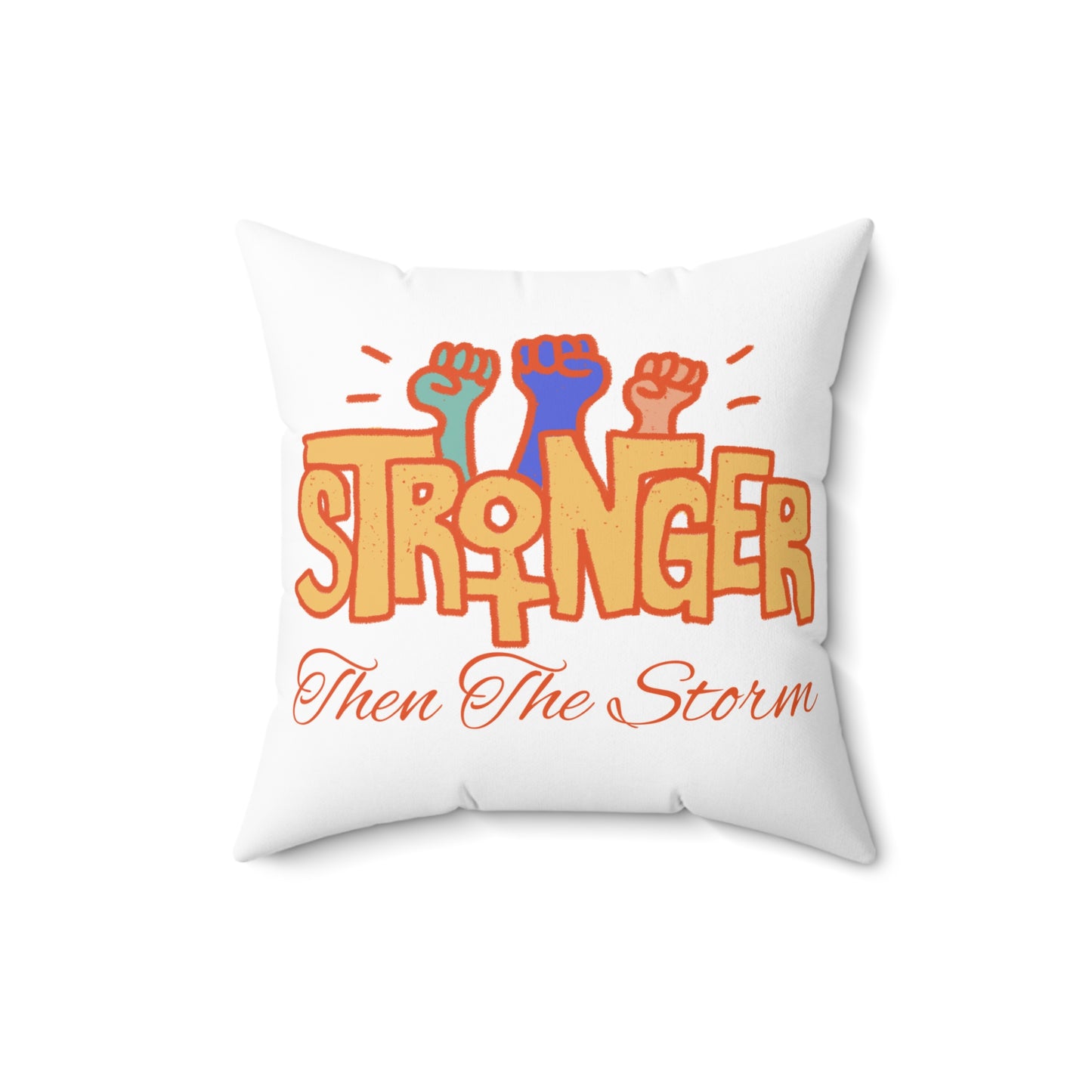 Stronger Spun Polyester Square Pillow