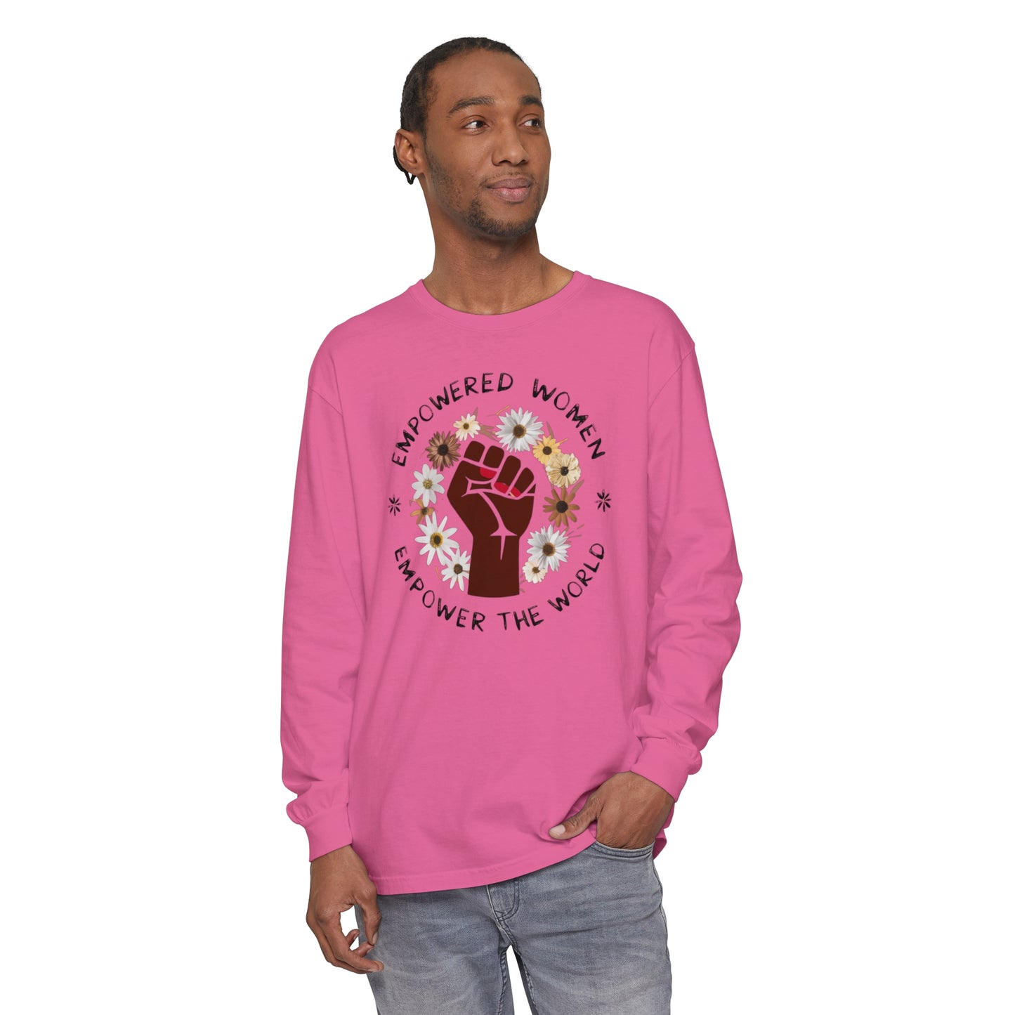 Empowered Women Women Garment-dyed Long Sleeve T-Shirt