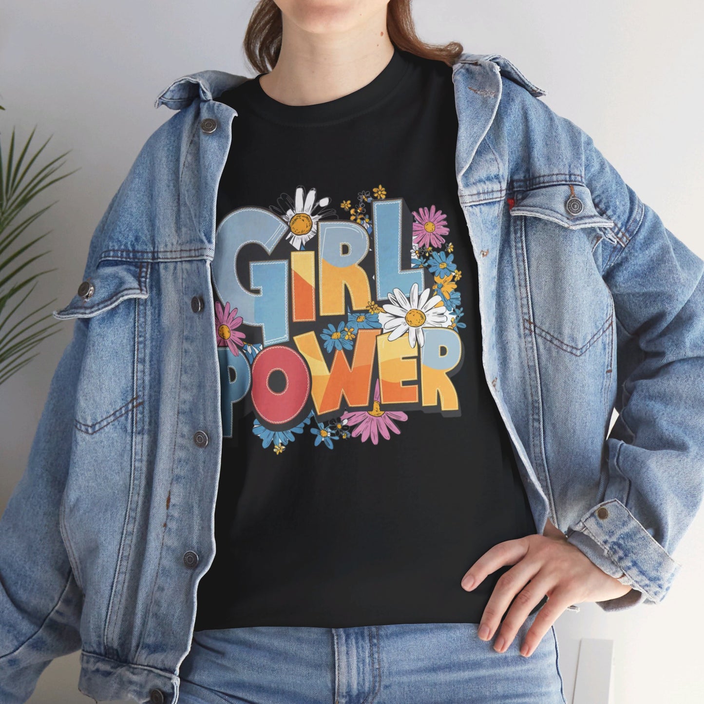 Girl Power Women Heavy Cotton Tee