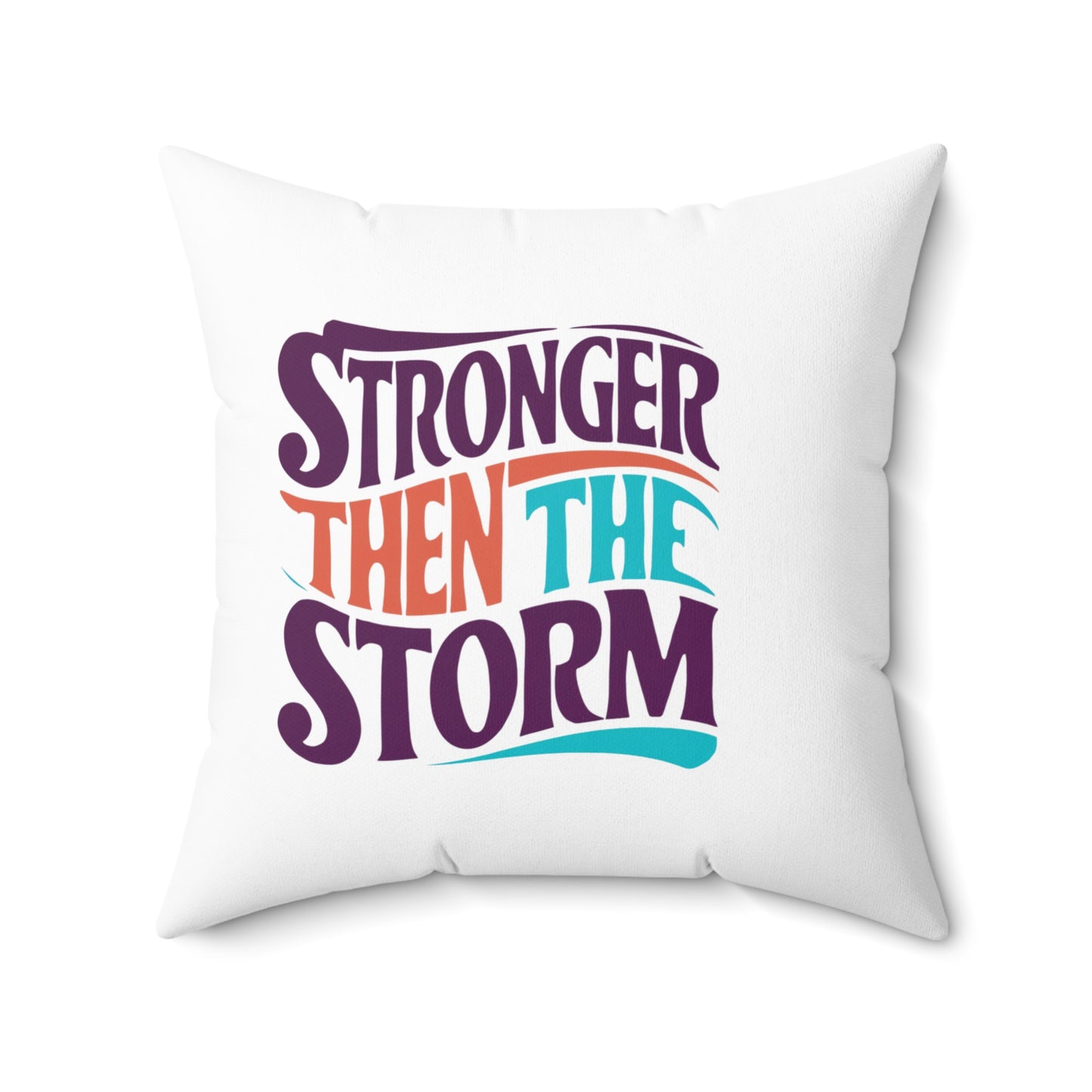 Stronger Spun Polyester Square Pillow