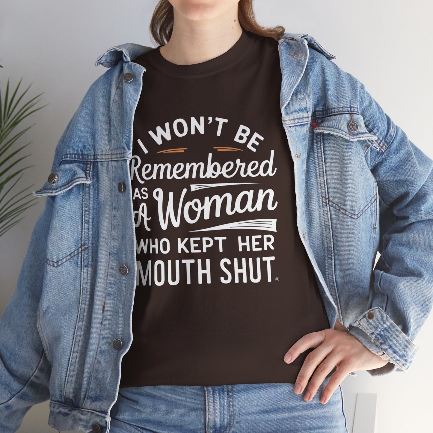I WON'T Be Printed  T Shirt with Hearts