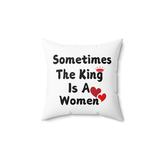 Sometimes Spun Polyester Square Pillow