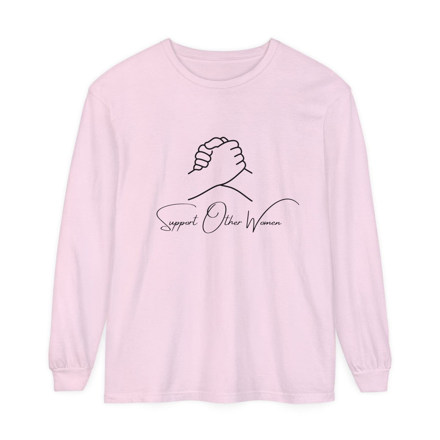 Support Other women Women Garment-dyed Long Sleeve T-Shirt
