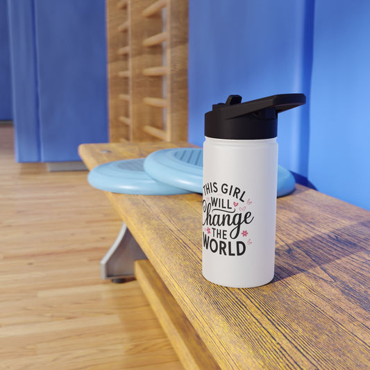 This Girl  Stainless Steel Water Bottle, Standard Lid