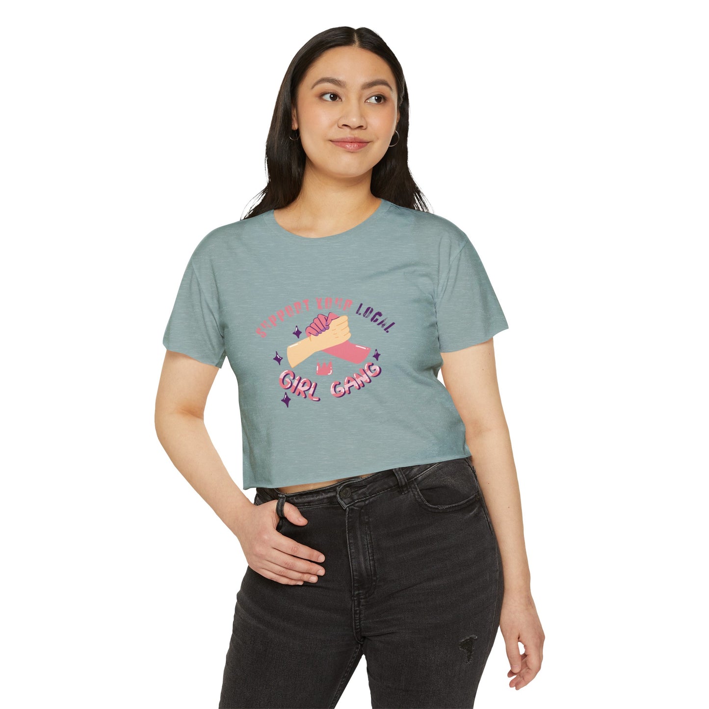 Support your local women's Women's Festival Crop Top