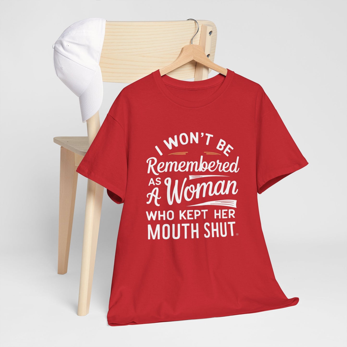 I WON'T Be Printed  T Shirt with Hearts