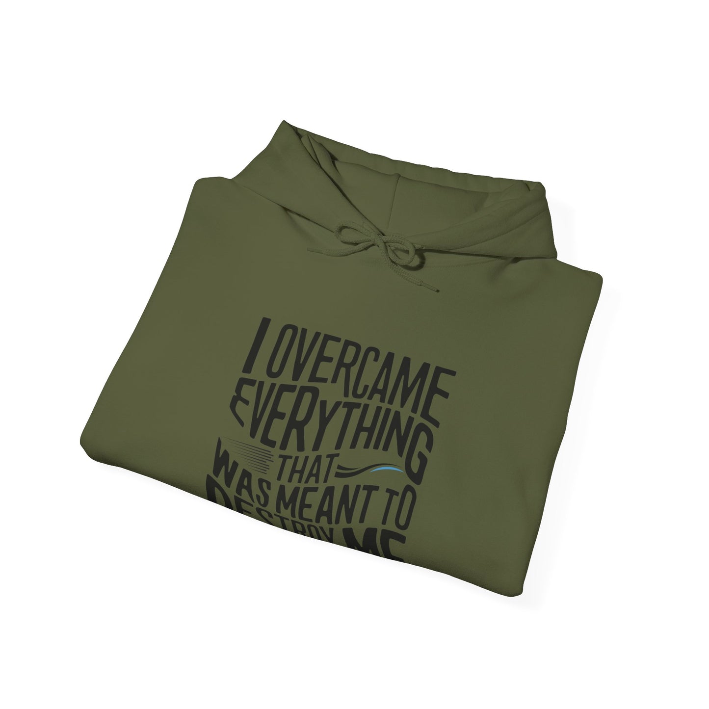 I Overcame Printed Unisex Heavy Blend™ Hooded Sweatshirt