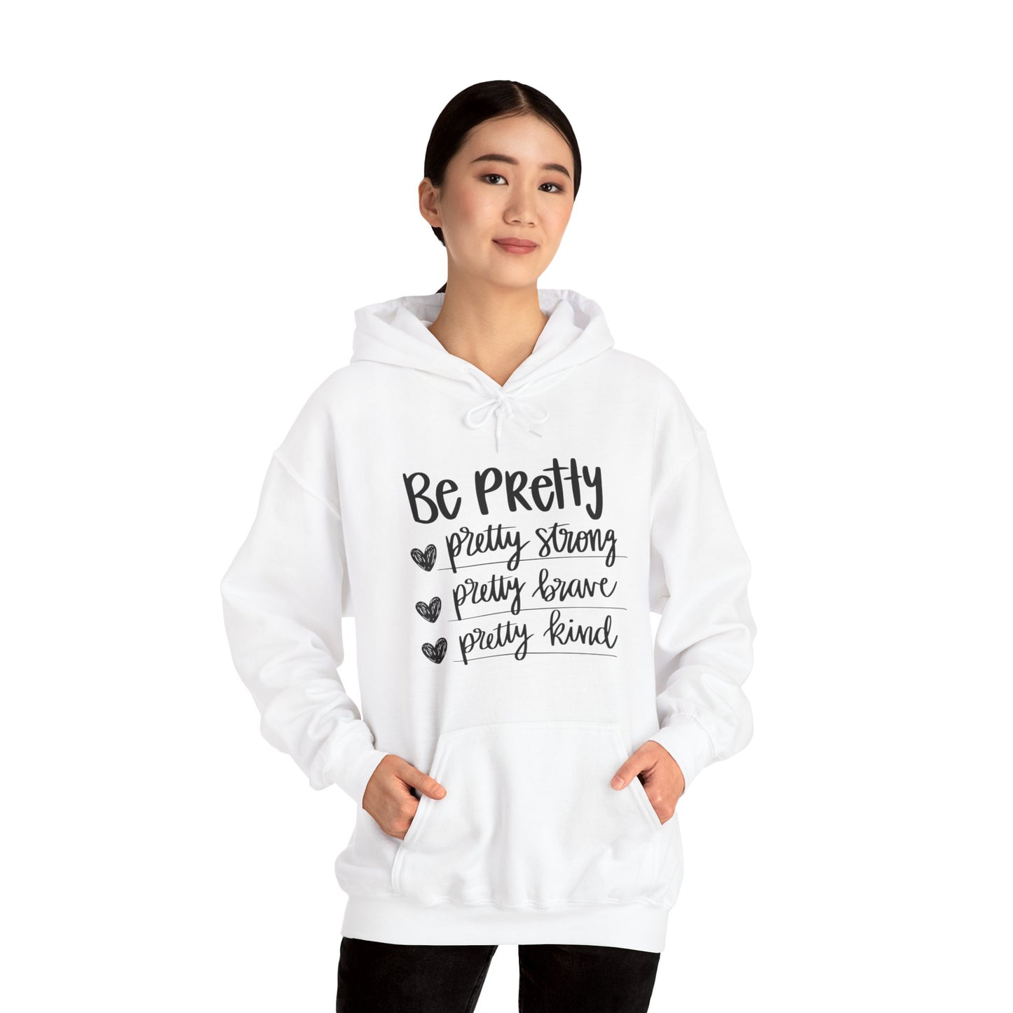 Be Pretty Pretty Strong Unisex Heavy Blend™ Hooded Sweatshirt