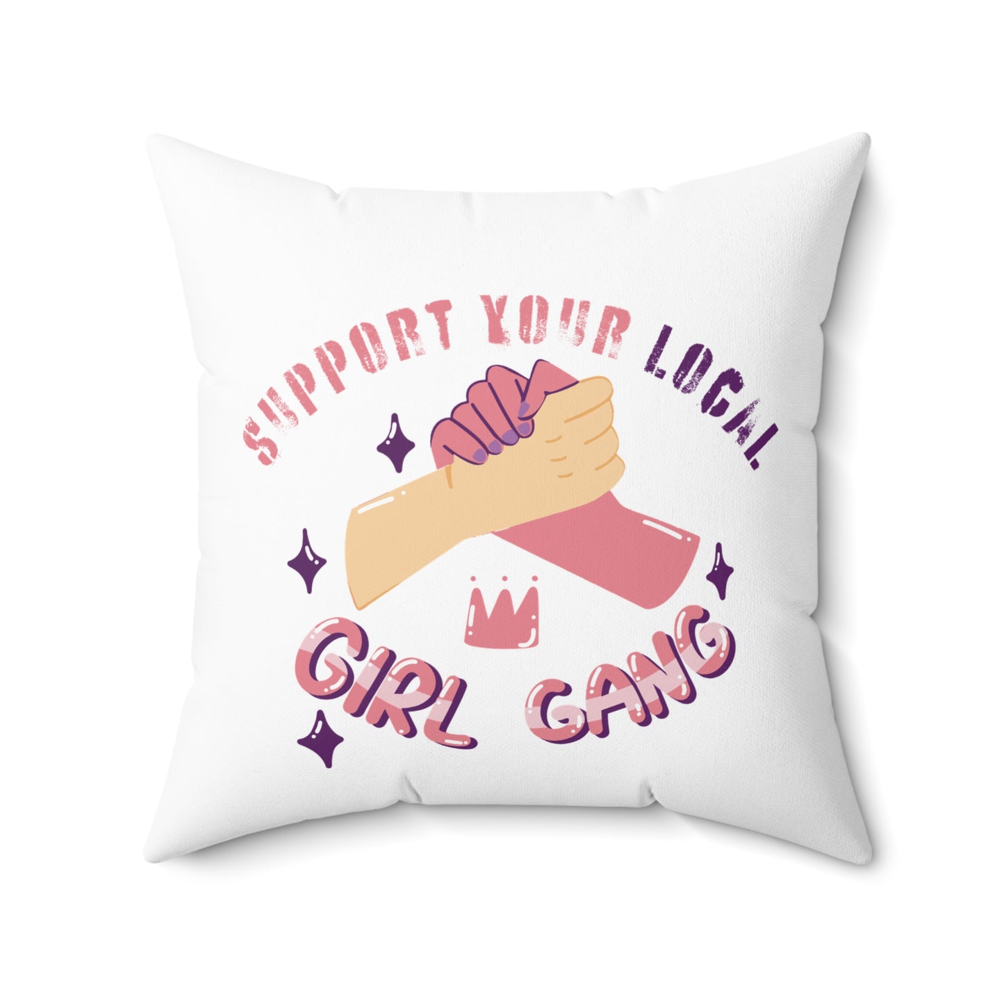 Support Spun Polyester Square Pillow