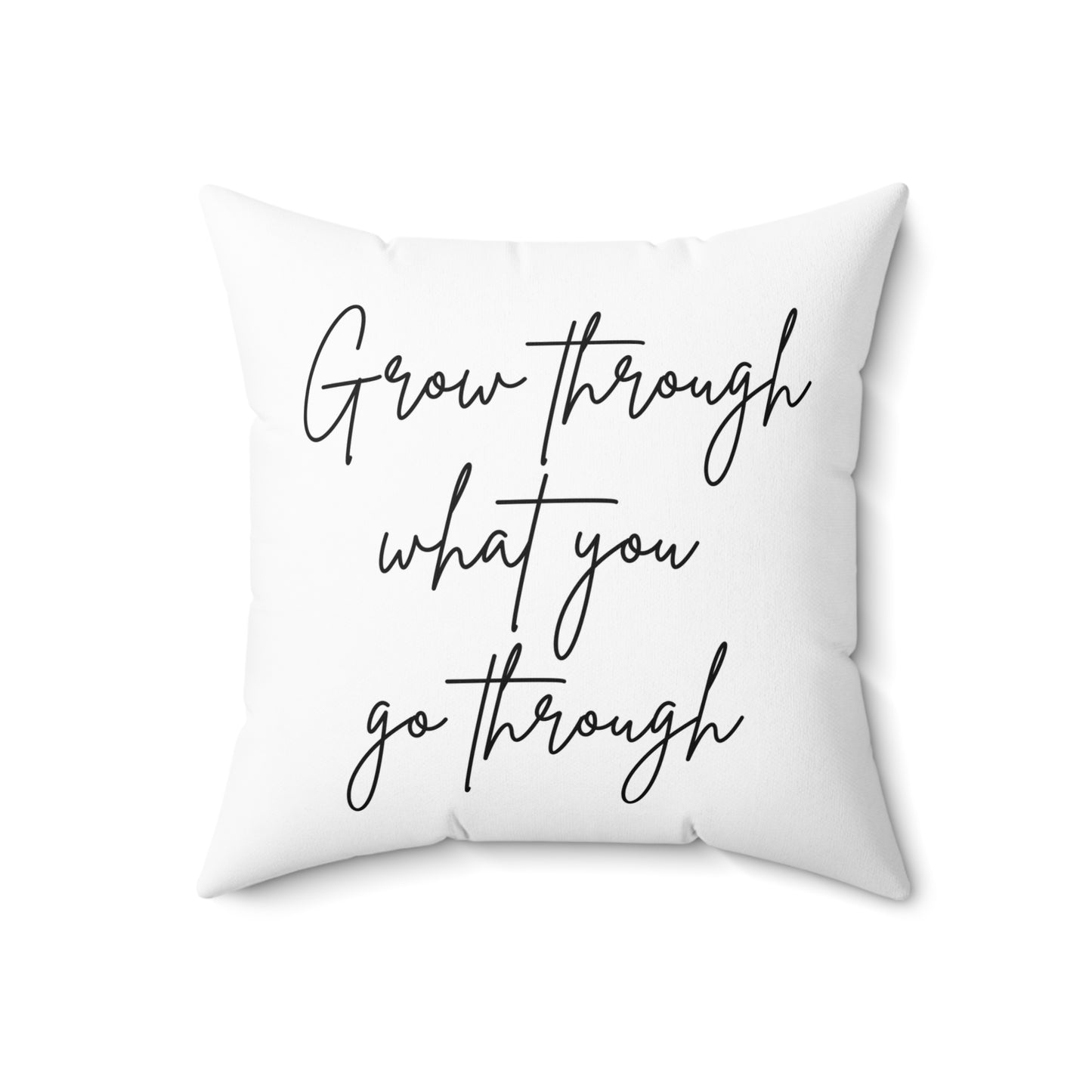 Grow Through Spun Polyester Square Pillow