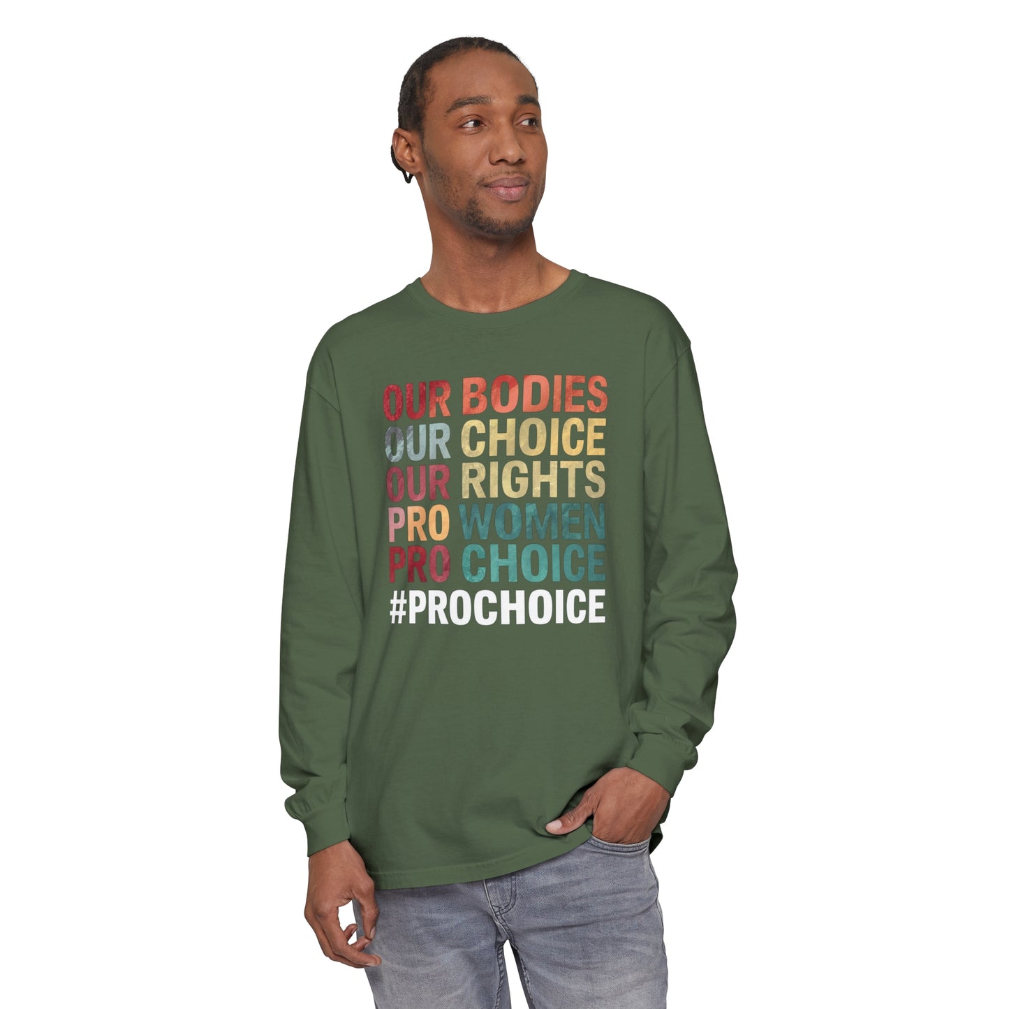 Our Bodies Women Garment-dyed Long Sleeve T-Shirt