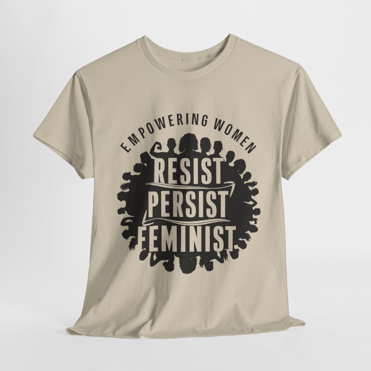 Empowering Women Printed T Shirt with Hearts