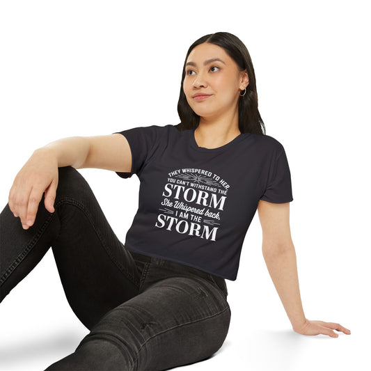 They Whispered Women's Festival Crop Top