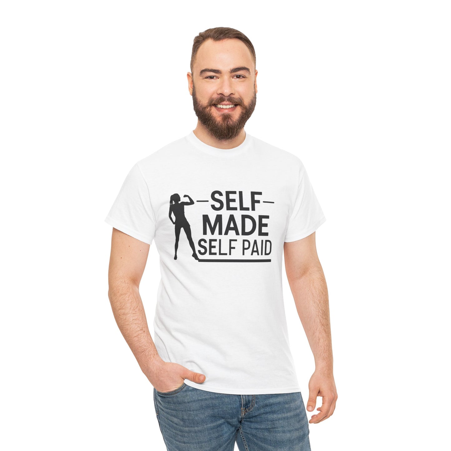 Self Made Printed T Shirt with Hearts
