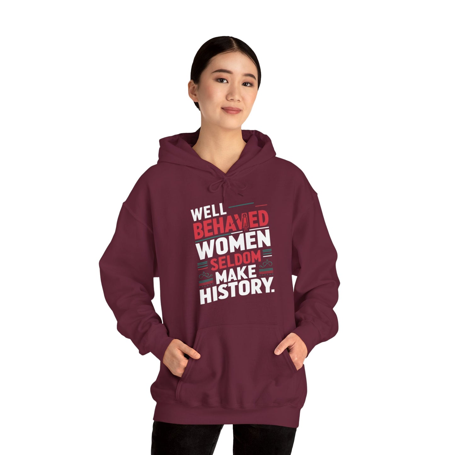 Well Behaved Printed Unisex Heavy Blend™ Hooded Sweatshirt