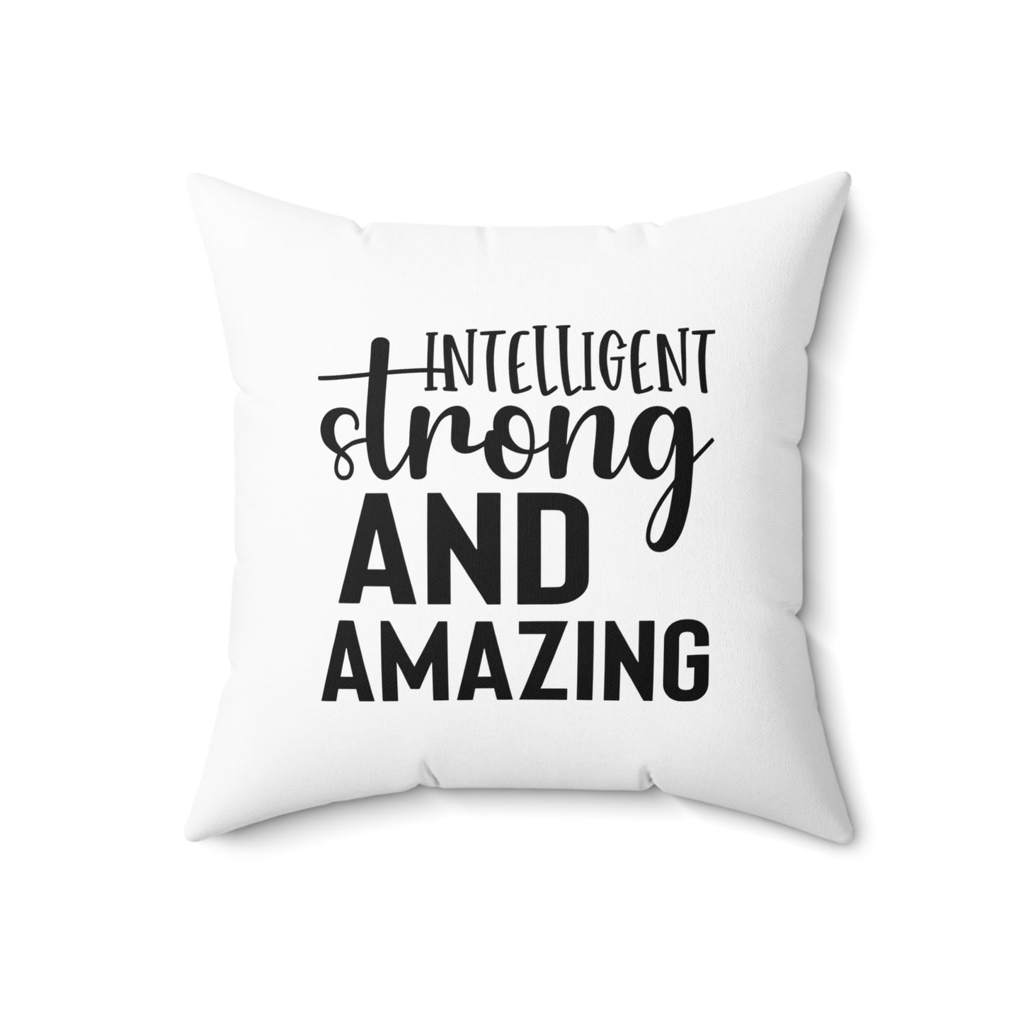 Intelligent  Spun Polyester Square Pillow