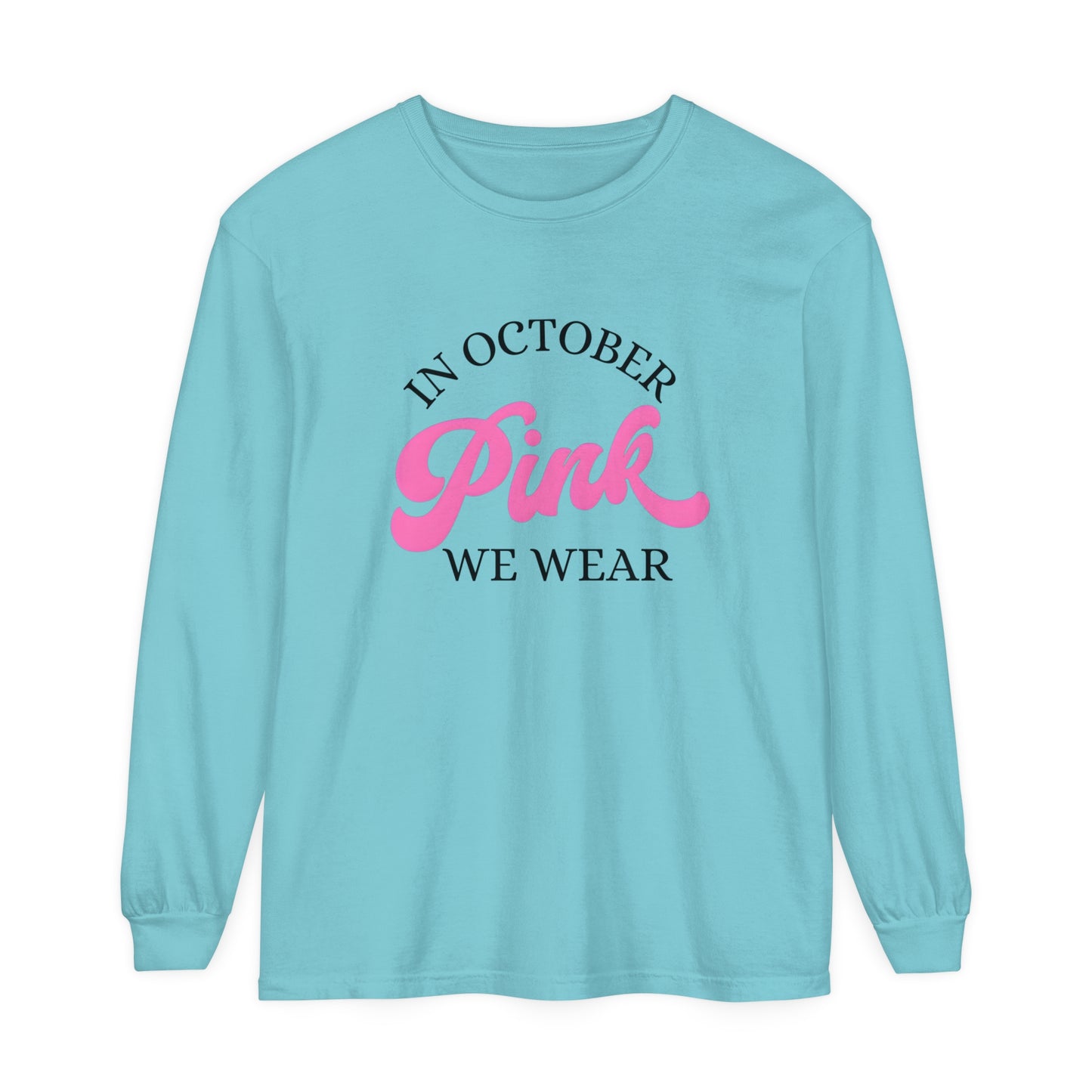 In October Unisex Garment-dyed Long Sleeve T-Shirt