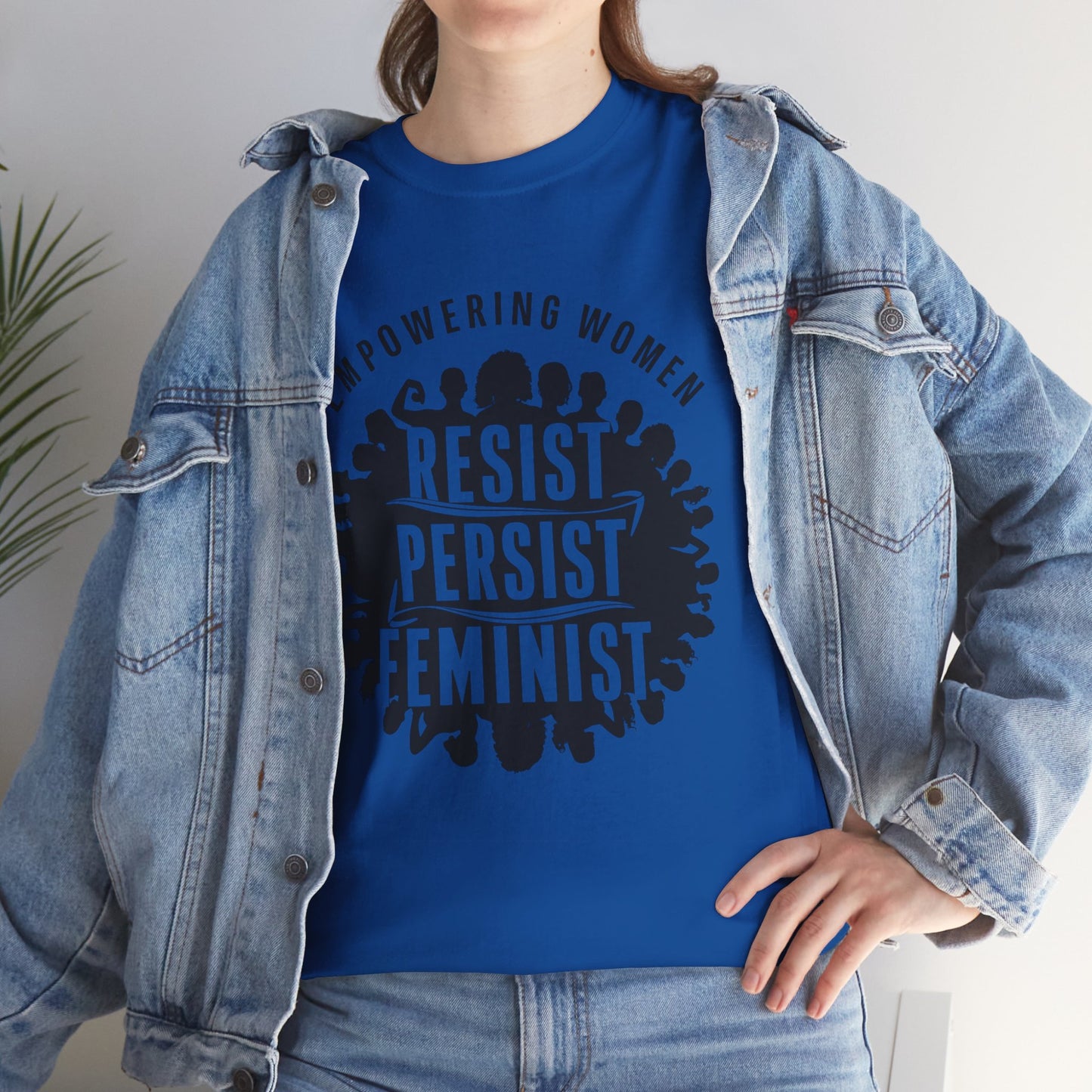 Empowering Women Printed T Shirt with Hearts
