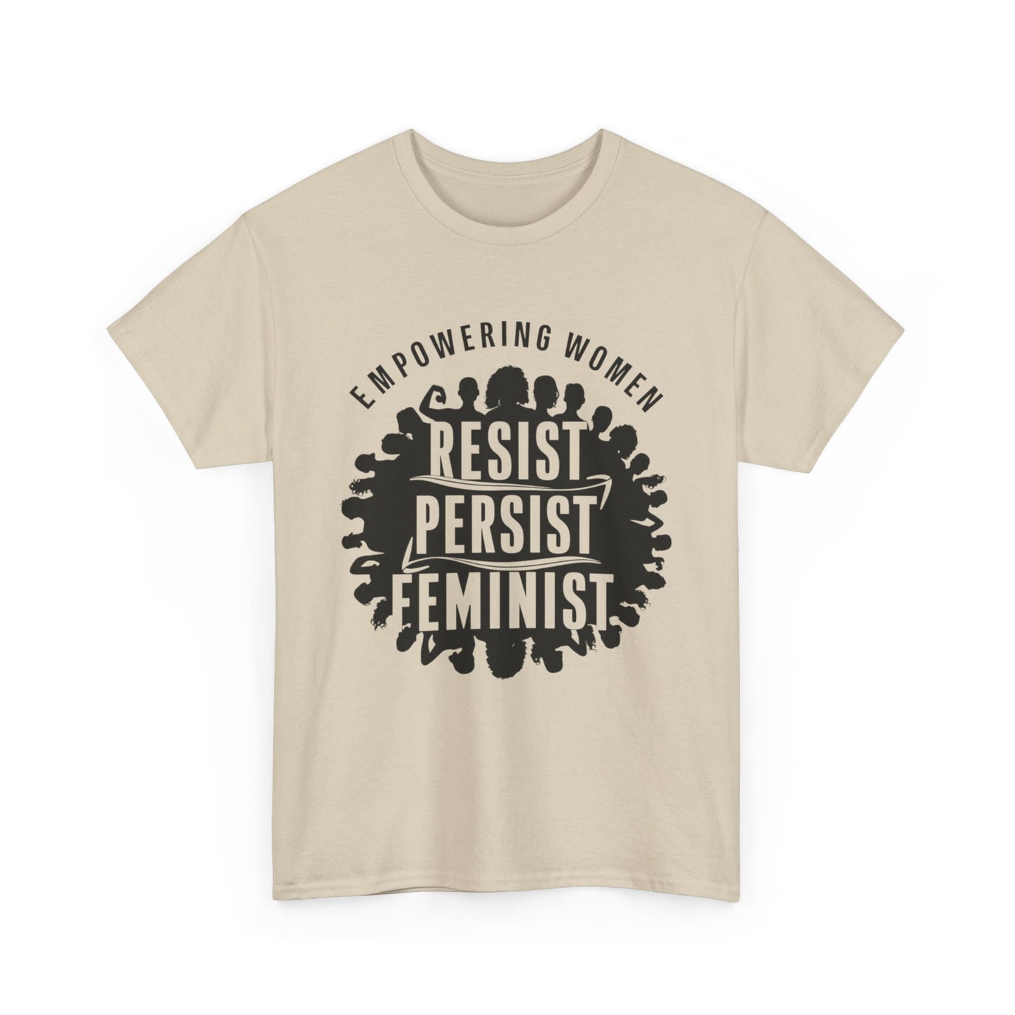 Empowering Women Printed T Shirt with Hearts