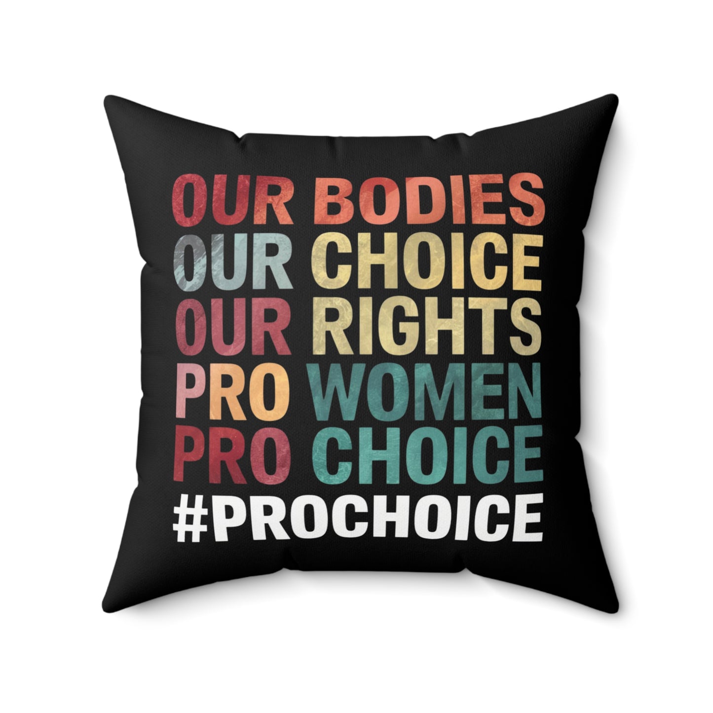 Our Bodies Spun Polyester Square Pillow