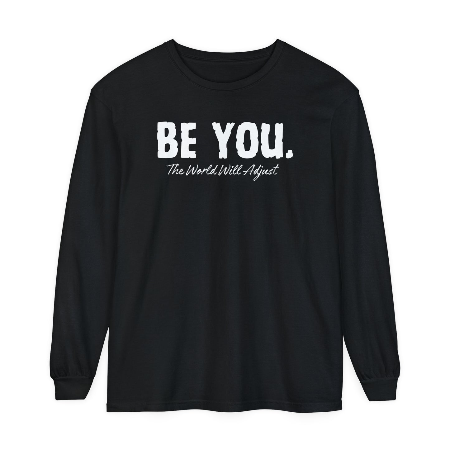 Be You Women Garment-dyed Long Sleeve T-Shirt