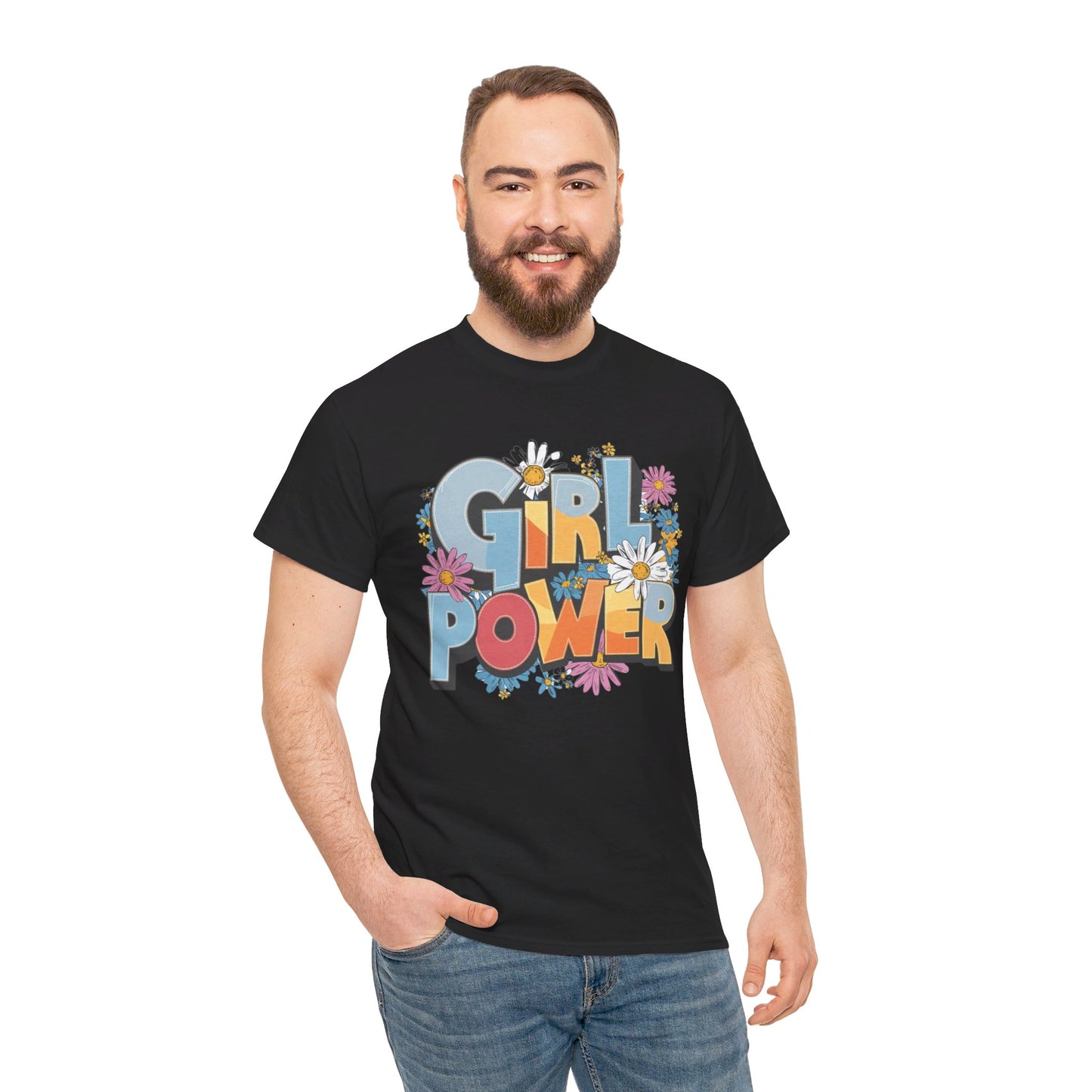 Girl Power Women Heavy Cotton Tee